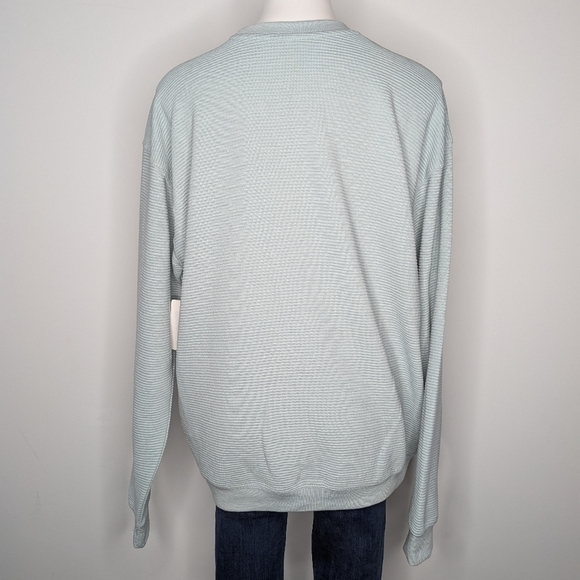 NWT Souvenirs Northern Blue Ribbed Aspen Colorado Pullover Sweatshirt L - Picture 5 of 9